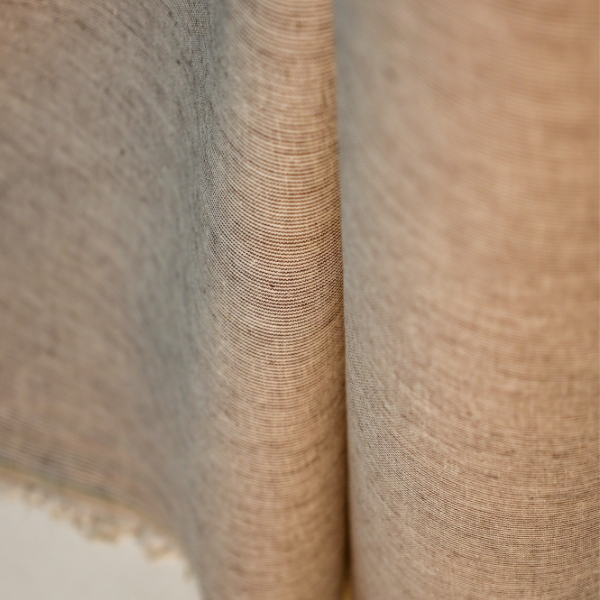 Tissu mélange lin coton - rayures