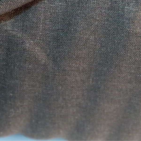 Tissu toile mélange lin coton - noir